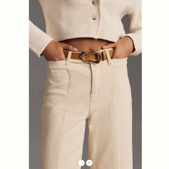 Anthropologie Pilcro Cuffed Crop High-Rise Wide-Leg Jeans - Picture 5 of 6